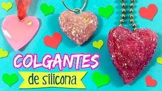 COLGANTES DE SILICONA * Corazón para SAN