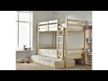 Best Observe British Review! Short Bunkbed 2FT6 X 5 FT 3 small single Natural Pine Bunk Bed with..