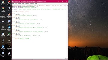 Calculator using if elif in python