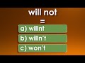 Contractions | English Vocabulary Test