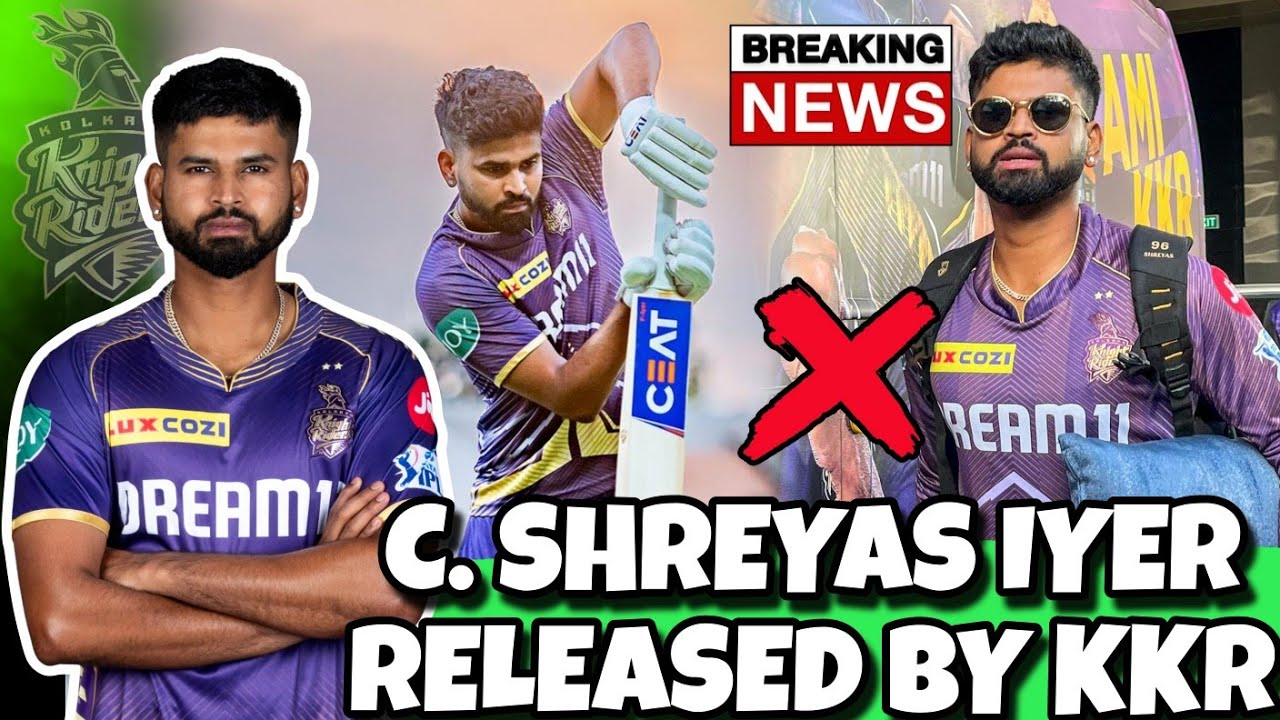 IPL 2025 Captain Shreyas Iyer officially released by KKR Mega IPL 2025 Captain Shreyas Iyer officially released by KKR Mega