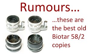 Start Helios 44 & Seagull Haiou-64. Rare Lenses Rumoured To Be The Best Of All Biotar 582 Copies.