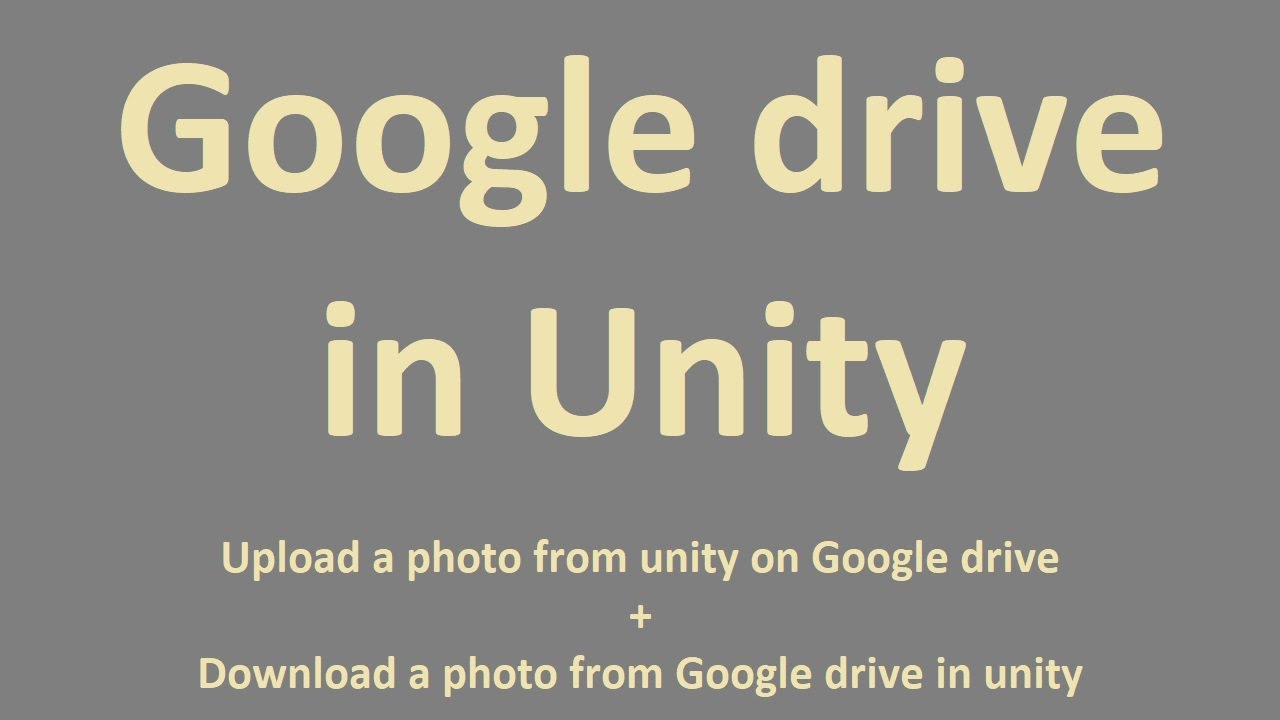 DEPRECATED] CloudImages - Google Drive as your images storage! - Unity Forum