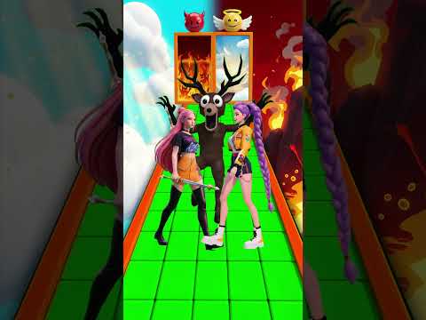 POV: 👼🏃‍♀️👿 Kpop Demon Hunters Rumi Heaven Or Hell Challenge. Help Rumi! | 99 Nights In The Forest