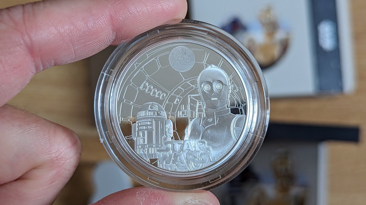 Unboxing New Star Wars R2-D2 and C-3PO 2023 UK 1oz Silver Proof Coin ...