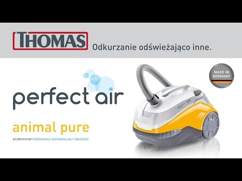 Odkurzacz bezworkowy w teście oczyszczania powietrza :THOMAS perfect air Animal pure