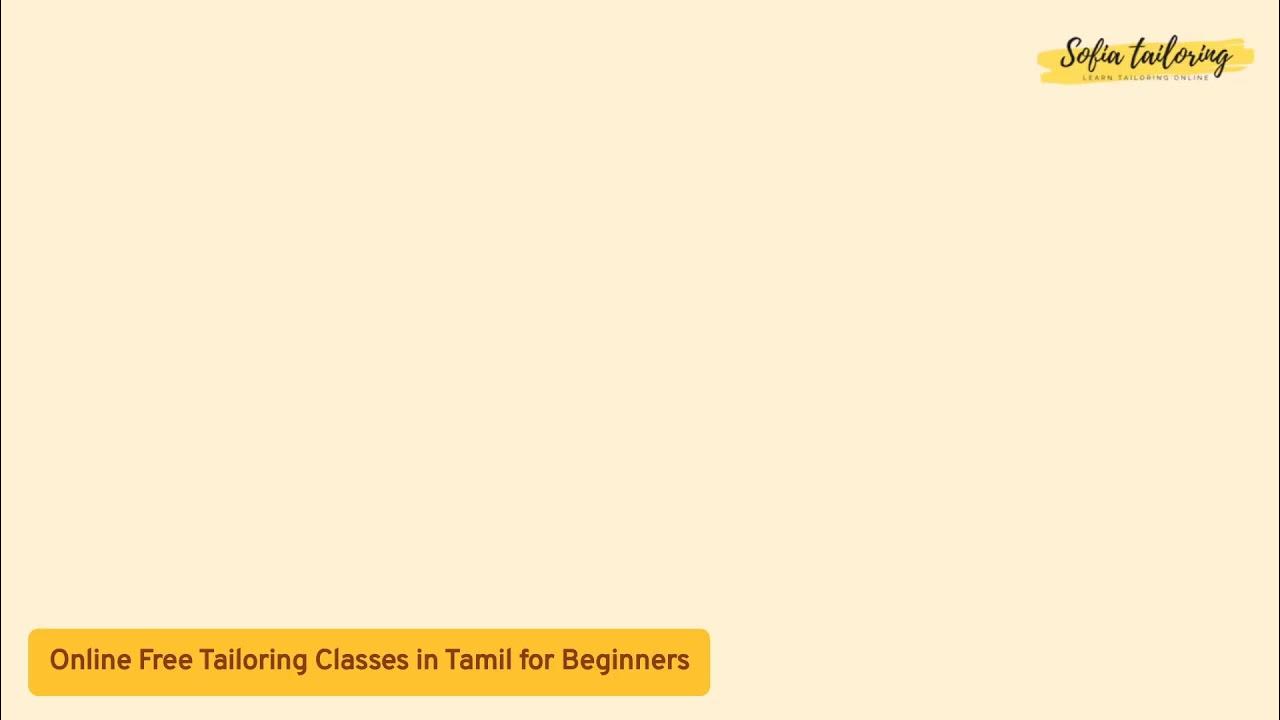 Sofia Tamil Tailoring Questions and Answers YouTube