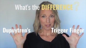 Trigger finger versus Dupuytren