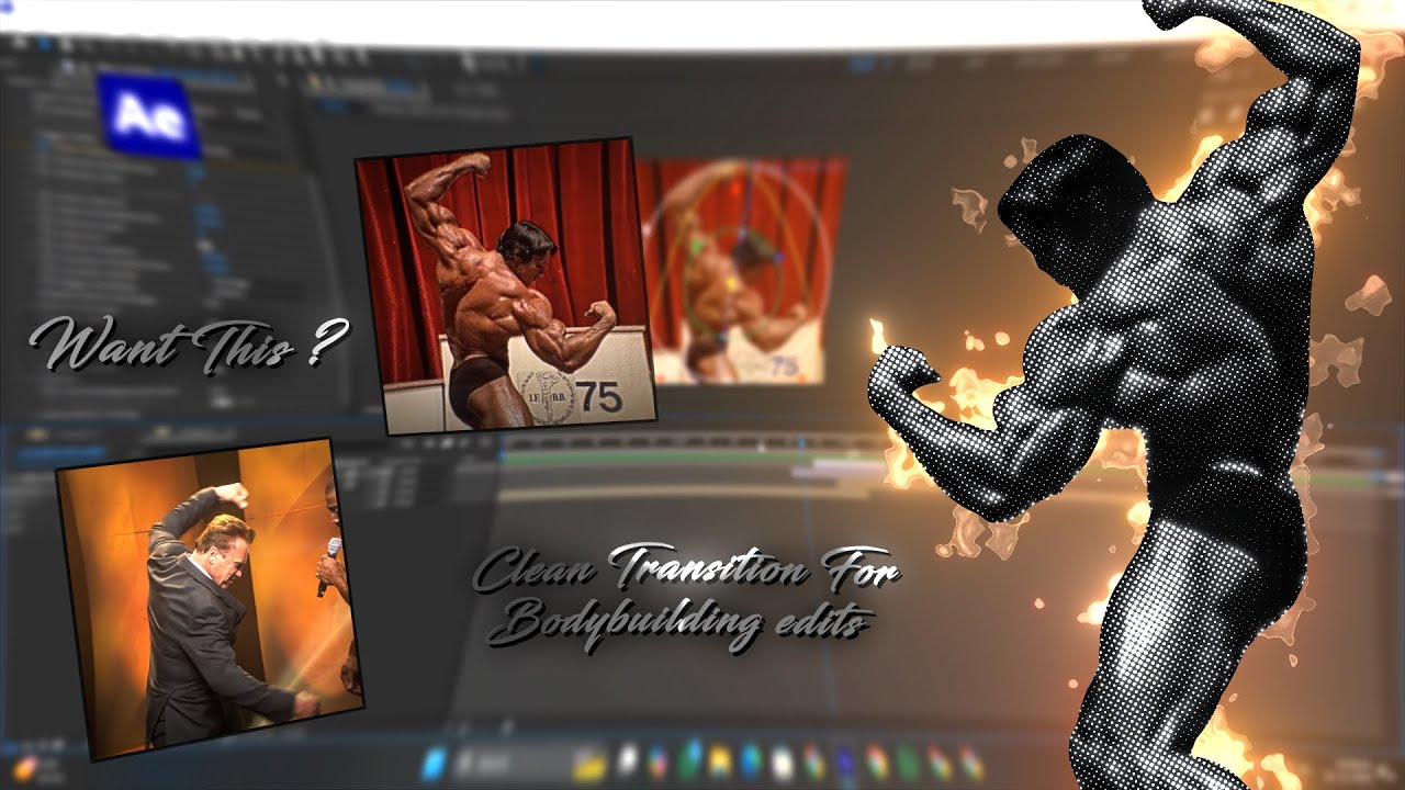 Bodybuilder Edits Clean Transition Tutorial For Bodybuilding Edits in After Effects ๐ฅ ...