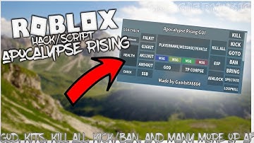 Apocalypse Rising hack gui level 7 [roblox]