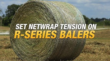 How to set net tension on R-series balers