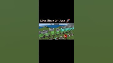 Minecraft Slime Block Cart Jump Trick 🚀 | Crazy Bounce Hack #minecraft #shorts #gaming