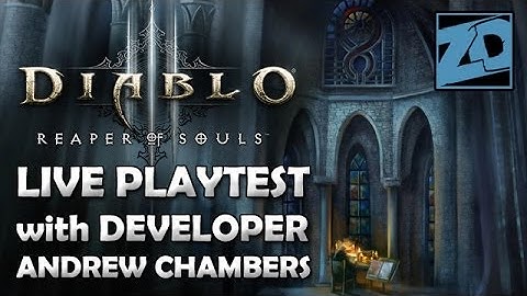 Diablo 3: Reaper of Souls Dev Playtest with Andrew Chambers (Crusader, Crafting & Infernal Machines)