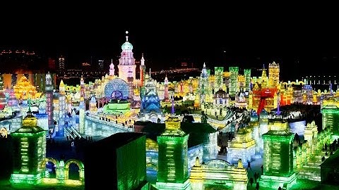 Rực rỡ lễ hội Băng đăng Cáp Nhĩ Tân