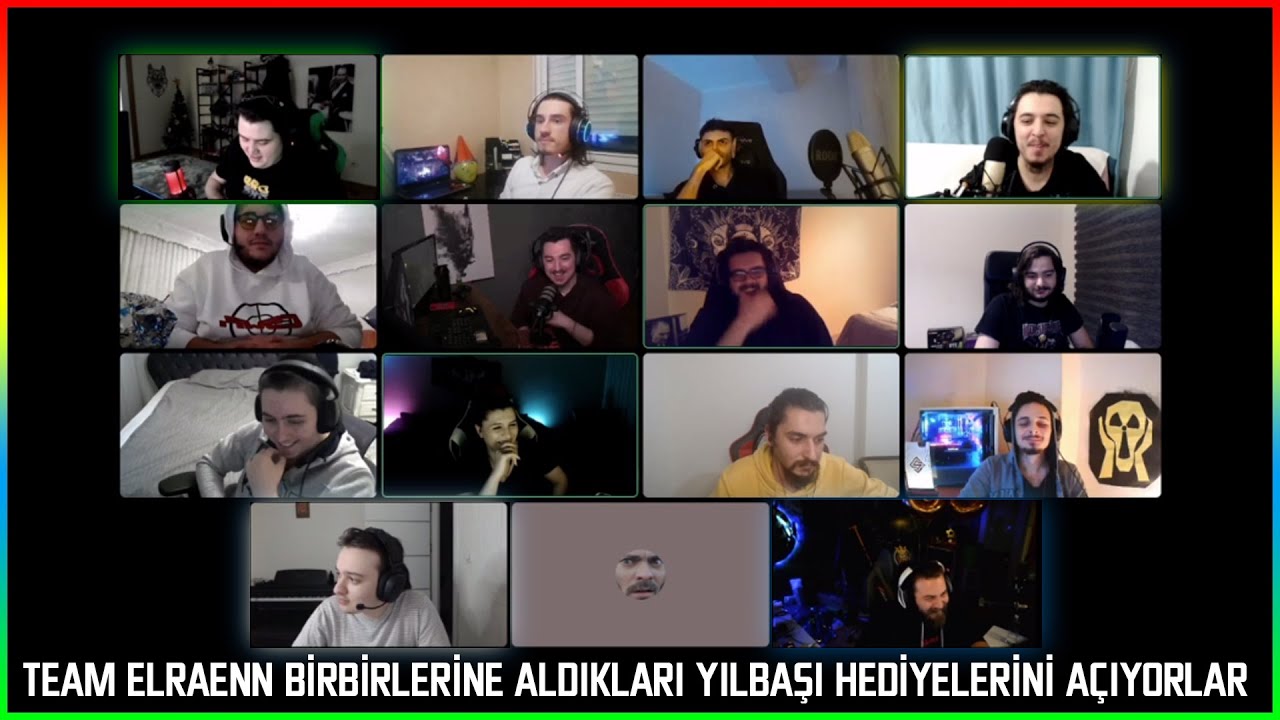 TEAM ELRAENN BİRBİRLERİNE ALDIKLARI YILBAŞI HEDİYELERİNİ AÇIYORLAR! | ELRAENN,AKAGREENN,HOLMES,GRAB