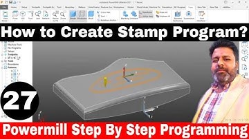 Delcam Autodesk Powermill 2023 cnc programming | How to create Stamp In Powermill engraving