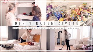 DEN V NAŠEM ŽIVOTĚ | realistický den mámy 4 dětí, rychlý úklid & nákup potravin 🛒