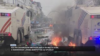 Súlyos zavargások Brüsszelben a VB meccs után