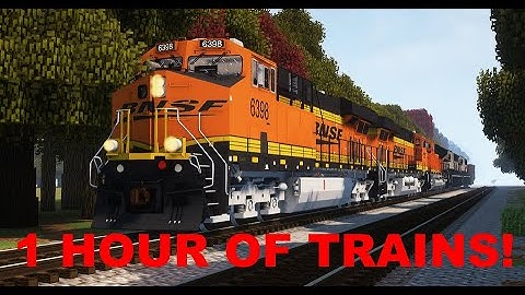1 Hour of Trains in Minecraft Immersive Railroading!