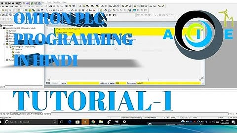 TUTORIAL 1- Cx programmer
