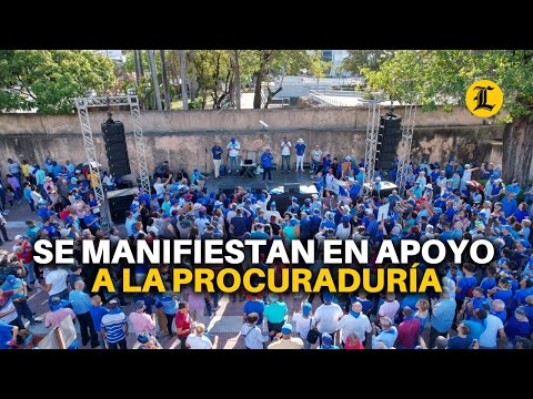 MANIFESTACIÓN EN EL PARQUE INDEPENDENCIA EN APOYO A LA PROCURADURÍA