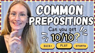 WATCH THIS to Practice & IMPROVE Your Spoken English - 10 Common Prepositions Used Everyday