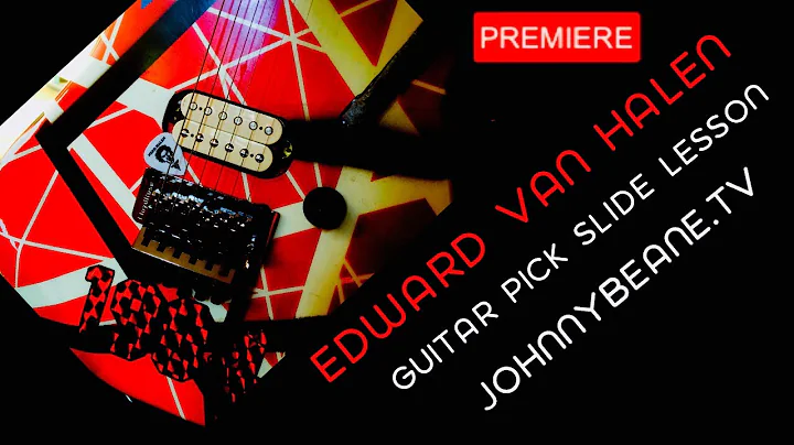 Edward Van Halen Pick Slide Guitar Lesson.