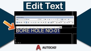 How to edit text in AutoCAD drawing