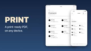 ContactPDF: turn your contacts into a printable PDF address book