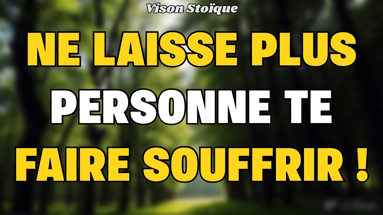 Ne te venge pas… Fais CECI quand on t’a brisé (Stoïcisme)