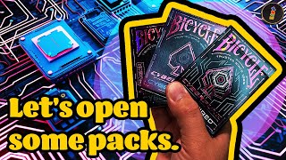 CYBER! Let's open every Bicycle CYBERPUNK Playing Card deck (Hardwired, Cybernetic, & Cybercity)