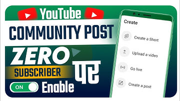 0 Subscriber Community Tab Enable|Community Tab Enable Kaise Kare| YouTube Community Tab Not Showing