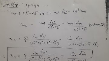 second order correction to the energy and wave function ||QUANTUM MECHANICS.