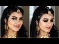 Indian Wedding /Reception Guest Makeup tutorial,Parlour jaisa makeup ghar par kaise kare