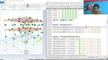 PORTICO 3D OPENSEES EJEMPLO