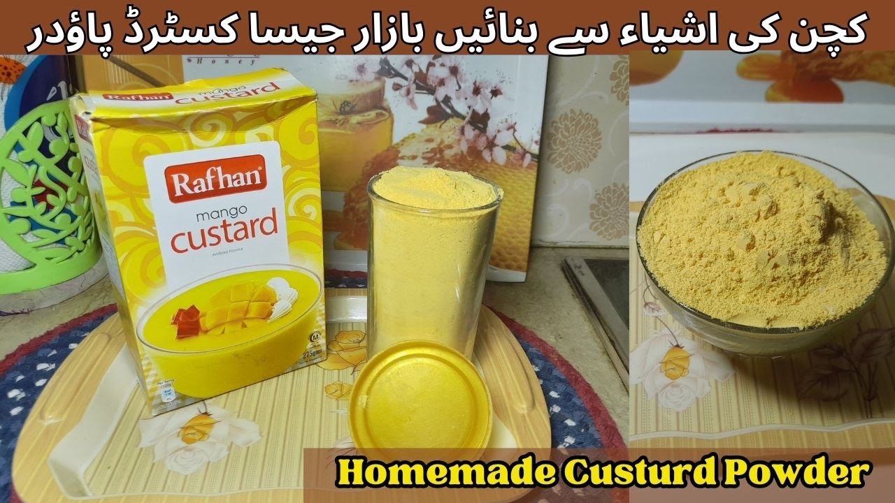 Homemade Custurd Powder | EP.157 | with Kitchen Basic Ingredients | by ...