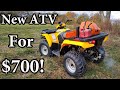 How I bought a practically new 4x4 ATV for only $700!