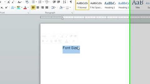 Change font size using grow font and shrink font