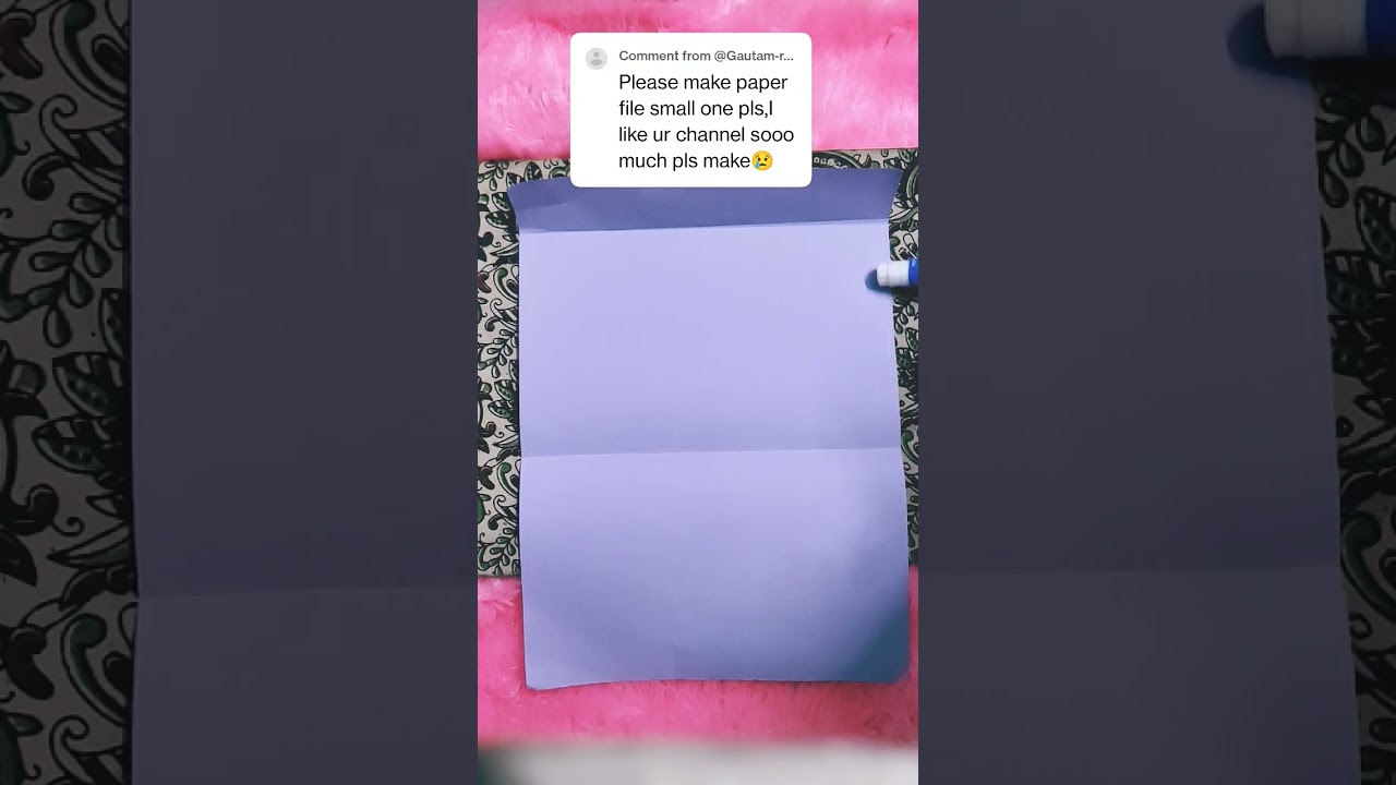Small Paper file/pouch! Easy to make❤️💫🧐