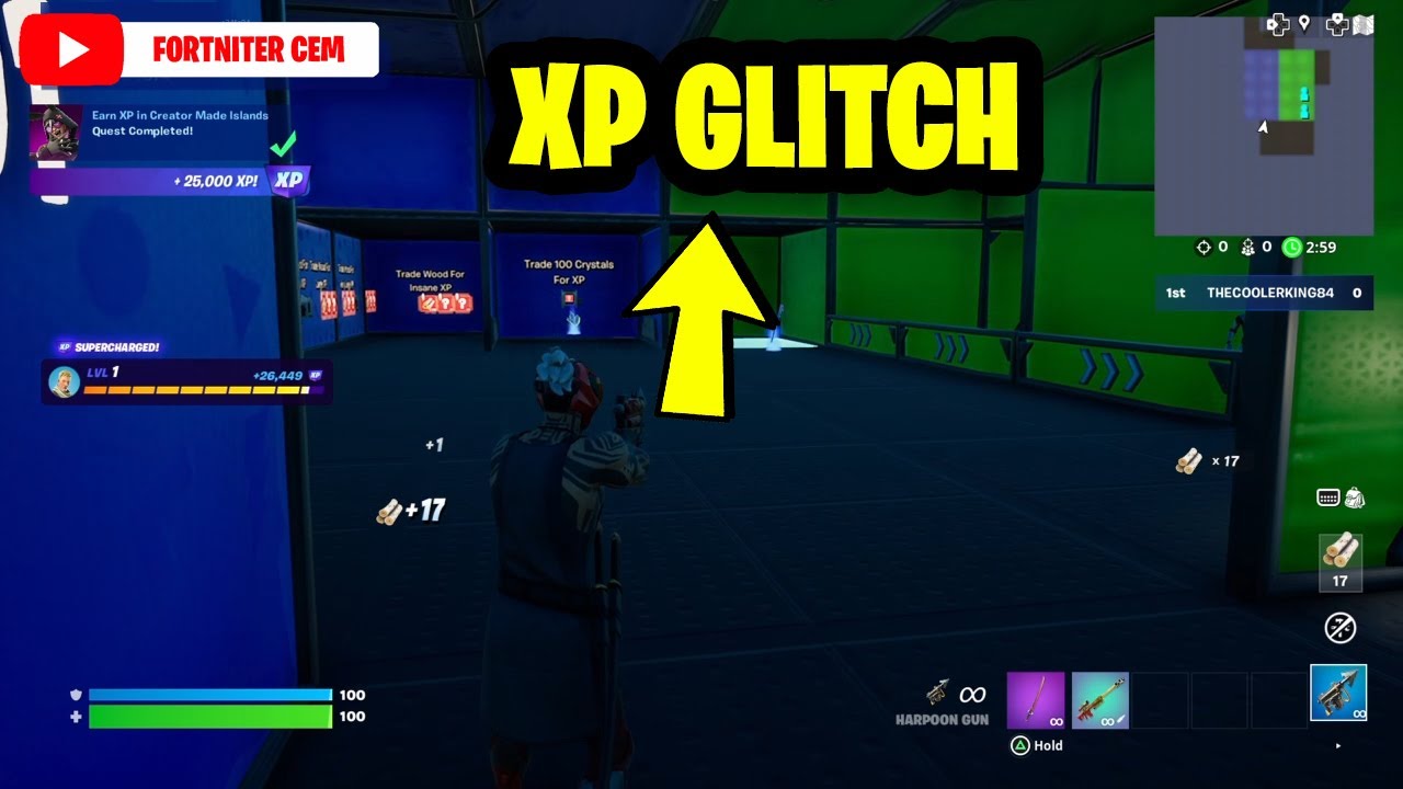 Earn XP in Creator Made Islands Fortnite Trials Discovery Quests