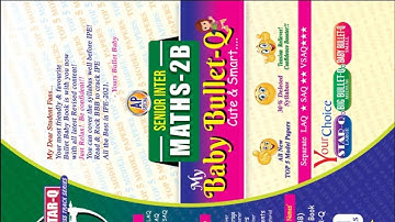 Ap sr.maths 2b bullet baby book || inter 2 nd year maths 2b bullet baby book
