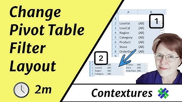 Change Pivot Table Report Filter Layout