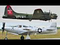 4k caf b17 texas raiders  p63 kingcobra at houston airshow 2022