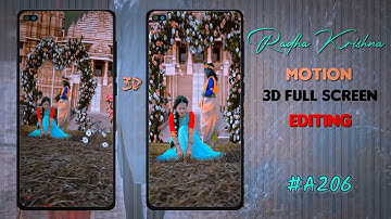 How to make 3D 4K Radha Krishna status video | couple love 3D status video tutorial Like Node Video