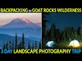 Backpacking in goat rocks wilderness landscape photography trip  ultralight backpacking