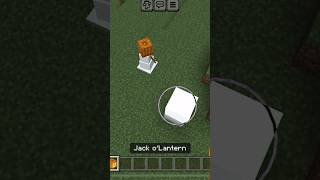 How to create a Snow Man in Minecraft tutorial #games #minecraft #shortsvideo #shorts