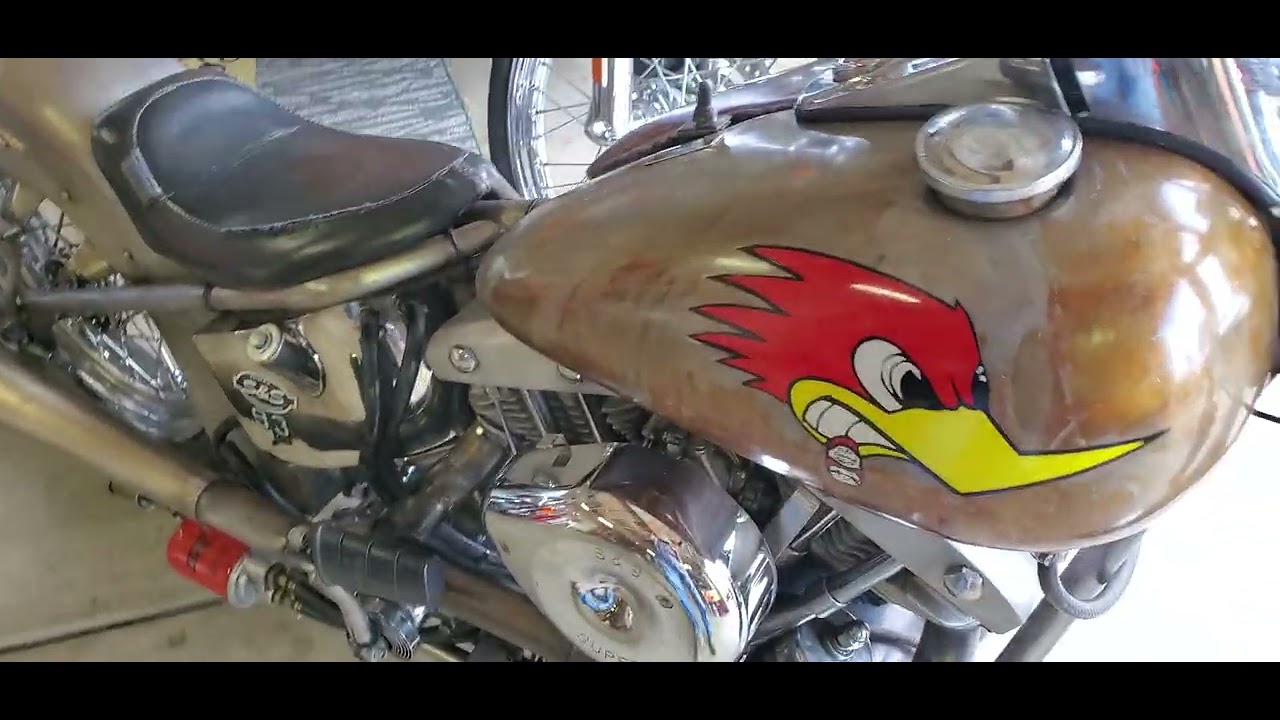 Mr Horsepower 93ci stroker shovelhead - YouTube