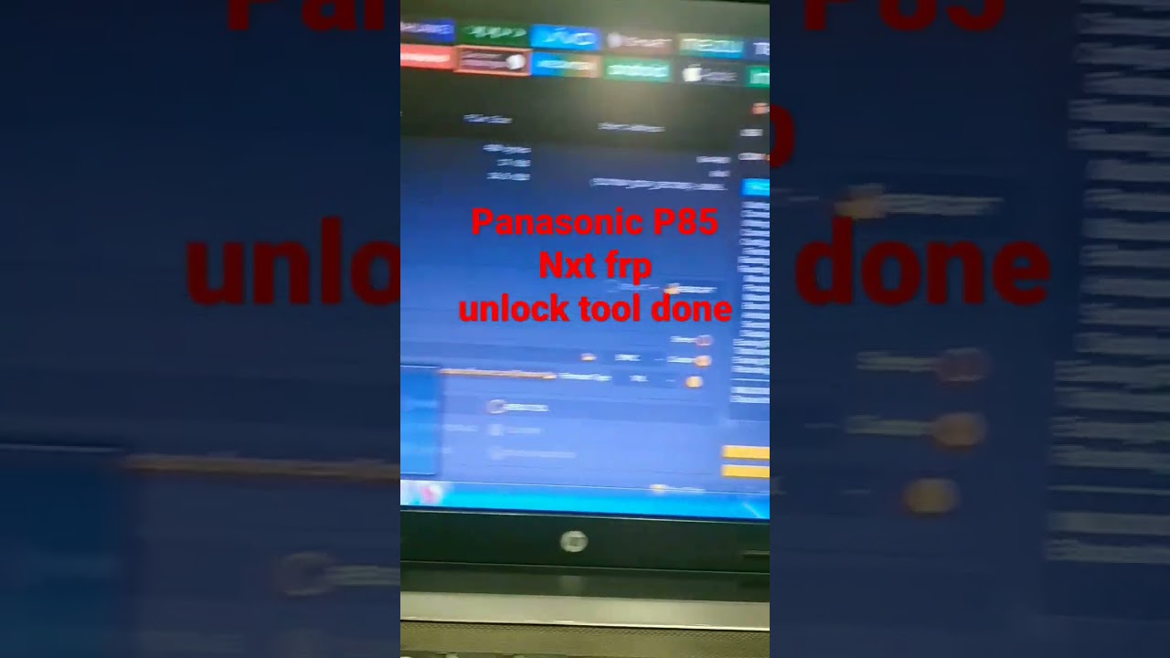 Panasonic p85 nxt frp unlock tool done