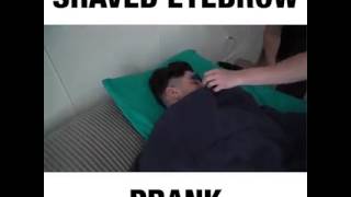 Shaved Eyebrow Prank