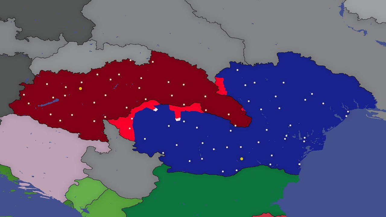 Hungary vs Romania 1942 || @Worldball_mapping's Banner